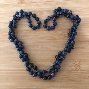 $78  Natural Stone Bead Necklace  Approximately 36 Inches
